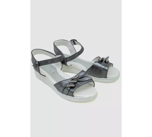 Босоніжки дитячі, колір темно-сріблястий, 243RA6807-4