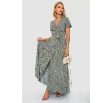 Сарафан в горох, цвет оливковый, 241R157-1.