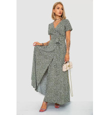 Сарафан в горох, цвет оливковый, 241R157-1.