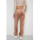 Брюки женские велюровые, цвет бежевый, 238R105