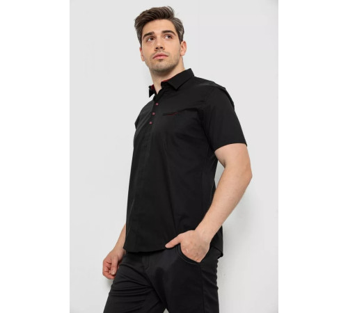 Рубашка мужская, цвет черный, 214R7326