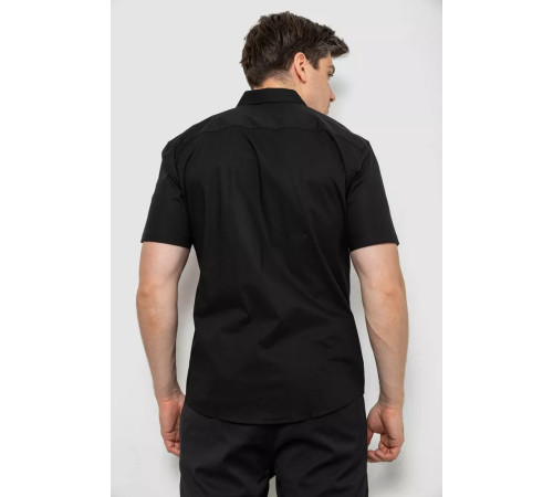 Рубашка мужская, цвет черный, 214R7326