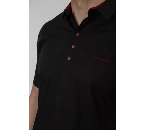 Рубашка мужская, цвет черный, 214R7326