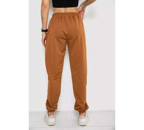 Спортивные брюки женские, цвет коричневый, 238R347-1.