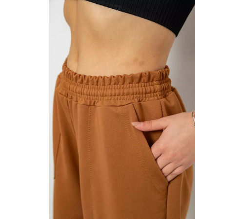 Спортивные брюки женские, цвет коричневый, 238R347-1.