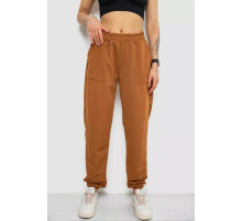Спортивные брюки женские, цвет коричневый, 238R347-1.