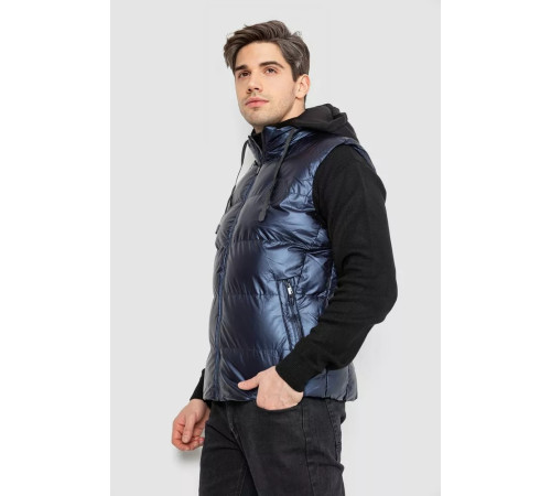 Жилетка чоловіча демісезонна, колір темно-синій, 244R99012