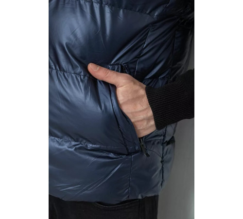 Жилетка чоловіча демісезонна, колір темно-синій, 244R99012