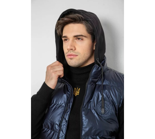 Жилетка чоловіча демісезонна, колір темно-синій, 244R99012