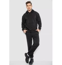 Спорт костюм чоловічий на флісі, колір чорний, 190R235