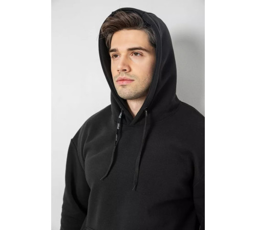 Спорт костюм чоловічий на флісі, колір чорний, 190R235