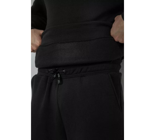 Спорт костюм чоловічий на флісі, колір чорний, 190R235