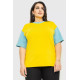 Футболка жіноча батал, колір жовто-блакитний, 102R289-2