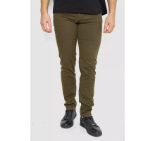 Джинсы мужские однотонные, цвет хаки, 247R6302.
