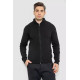 Кофта мужская на молнии с карманами, цвет черный, 161R1053