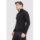 Кофта мужская на молнии с карманами, цвет черный, 161R1053