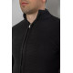 Кофта мужская на молнии с карманами, цвет черный, 161R1053