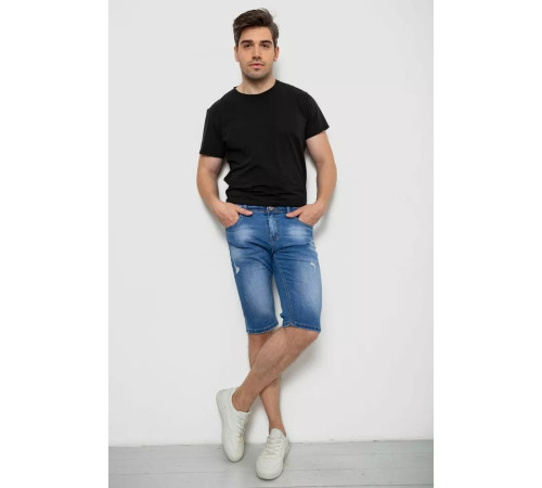 Шорты мужские джинсовые, цвет синий, 244RLS22-0215X