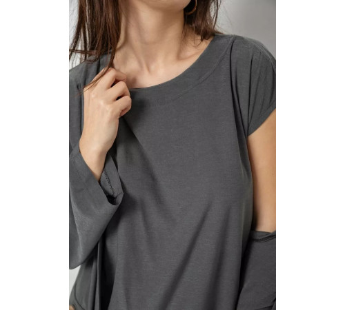 Костюм жіночий трійка класичний, колір хакі, 167R0120