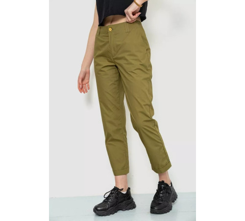 Штани жіночі, колір оливковий, 244R158