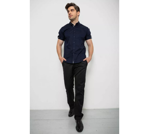 Рубашка мужская, цвет темно-синий, 214R9001-1
