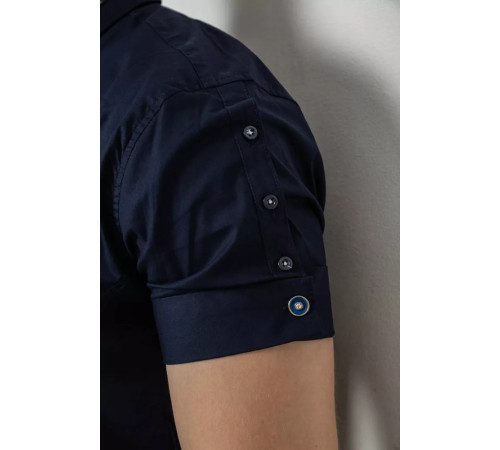 Рубашка мужская, цвет темно-синий, 214R9001-1