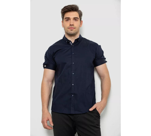 Рубашка мужская, цвет темно-синий, 214R9001-1