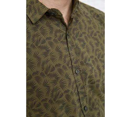 Рубашка мужская, хаки, натуральный хлопок, 511F015 цвет Хаки