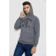 Худі чоловічий на флісі з капюшоном, колір сірий, 244R2197