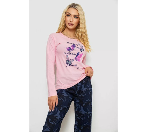Піжама жіноча, колір рожевий, 243R1050
