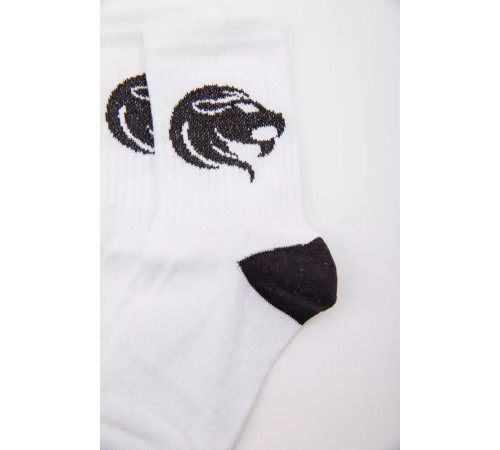 Жіночі білі шкарпетки, з принтом, 167R520-1