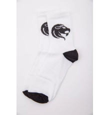 Жіночі білі шкарпетки, з принтом, 167R520-1
