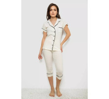 Пижама женская, цвет молочный, 243R19002