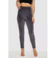 Лосины велюровые утепленные, цвет серый, 238R58643