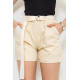 Шорты женские с ремнем, цвет светло-бежевый, 214R639.
