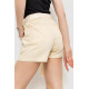 Шорты женские с ремнем, цвет светло-бежевый, 214R639.