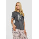 Женская пижама с принтом, цвет серо-пудровый, 243R9248