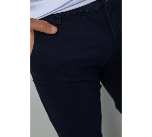 Брюки мужские стрейч, цвет темно-синий, 244RF803.