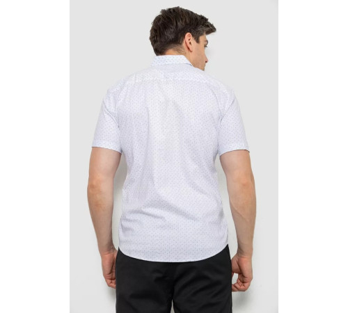 Рубашка мужская с принтом, цвет белый, 214R7332