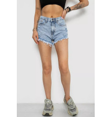 Шорты женские, цвет голубой, 182R13681