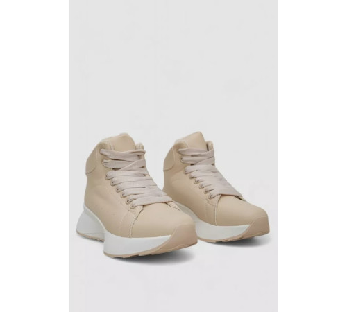 Кросівки жіночі зимові на хутрі, колір бежевий, 248RXM22