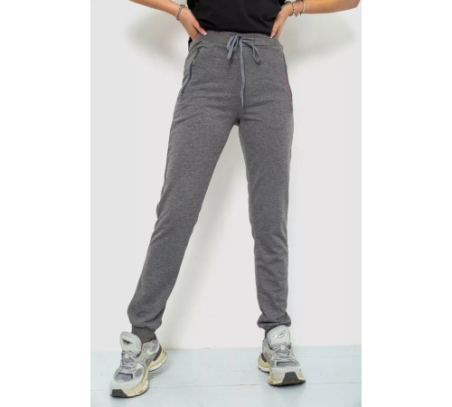 Спортивные брюки женские, цвет светло-серый, 244R526