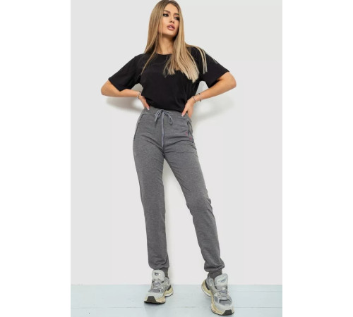 Спортивные брюки женские, цвет светло-серый, 244R526