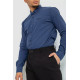 Рубашка мужская классическая, цвет темно-синий, 244R31-56-302.