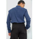 Рубашка мужская классическая, цвет темно-синий, 244R31-56-302.