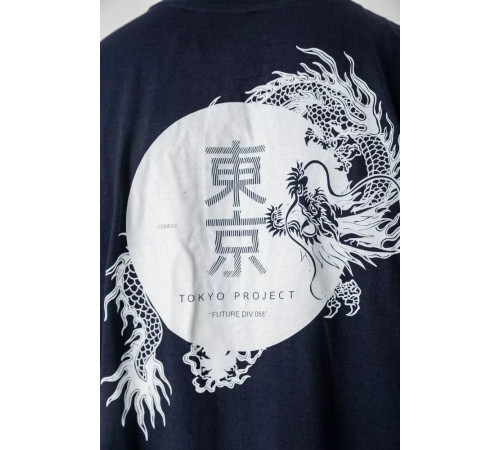 Футболка чоловіча з принтом, колір темно-синій, 244R2127