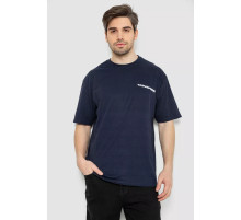 Футболка чоловіча з принтом, колір темно-синій, 244R2127