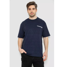 Мужская футболка с принтом, цвет темно-синий, 244R2127