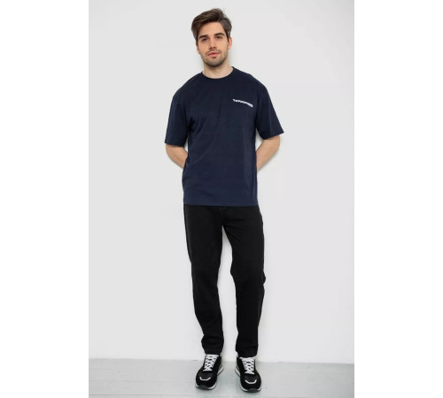 Футболка чоловіча з принтом, колір темно-синій, 244R2127