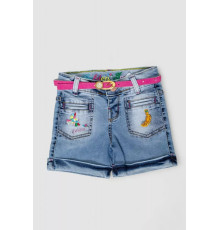 Шорти джинсові для дівчинки, колір синій, 247R1210-1